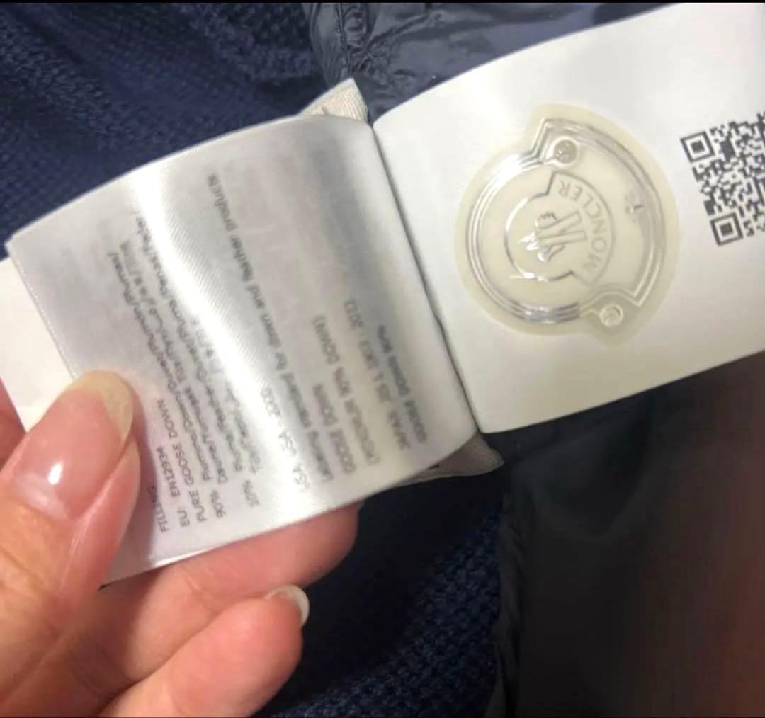 MONCLER ネイビー ダウン　カーディガン　マフラーセット