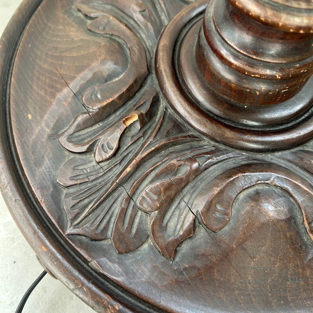 アンティーク✨フロアランプ✨ スタンド照明 すりガラス