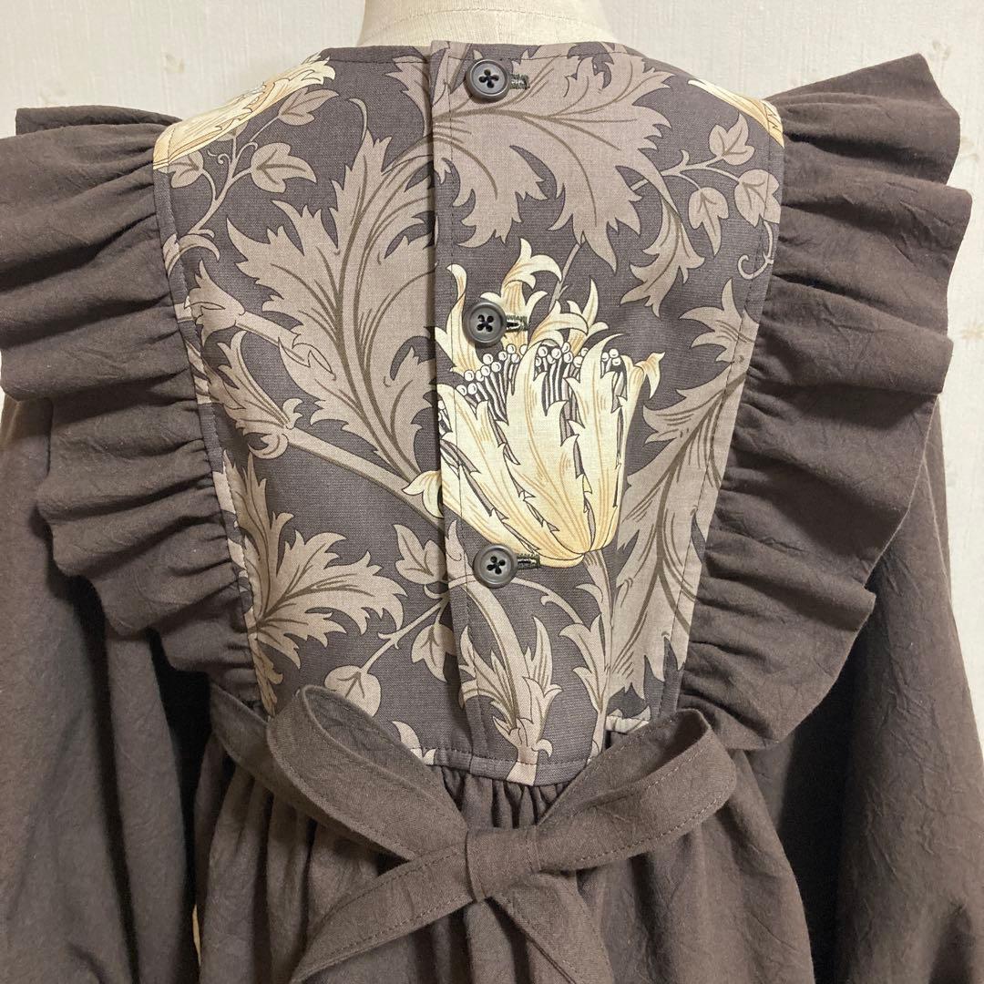 おまとめ価格　新色ピンパネール　フリル付きセーラーカラー　キッズワンピース