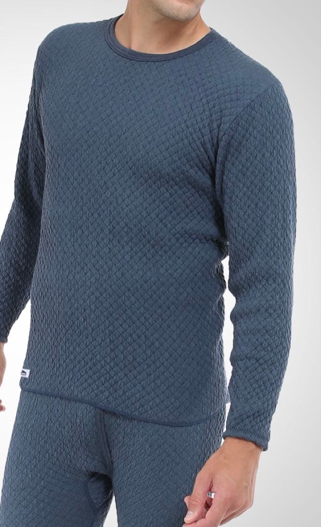 【正規品】ひだまり肌着 チョモランマ 紳士丸首シャツ Ｌ　箱無特価 QMS922