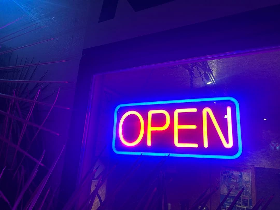 オープン　ネオン看板　アメリカン雑貨　送料込み