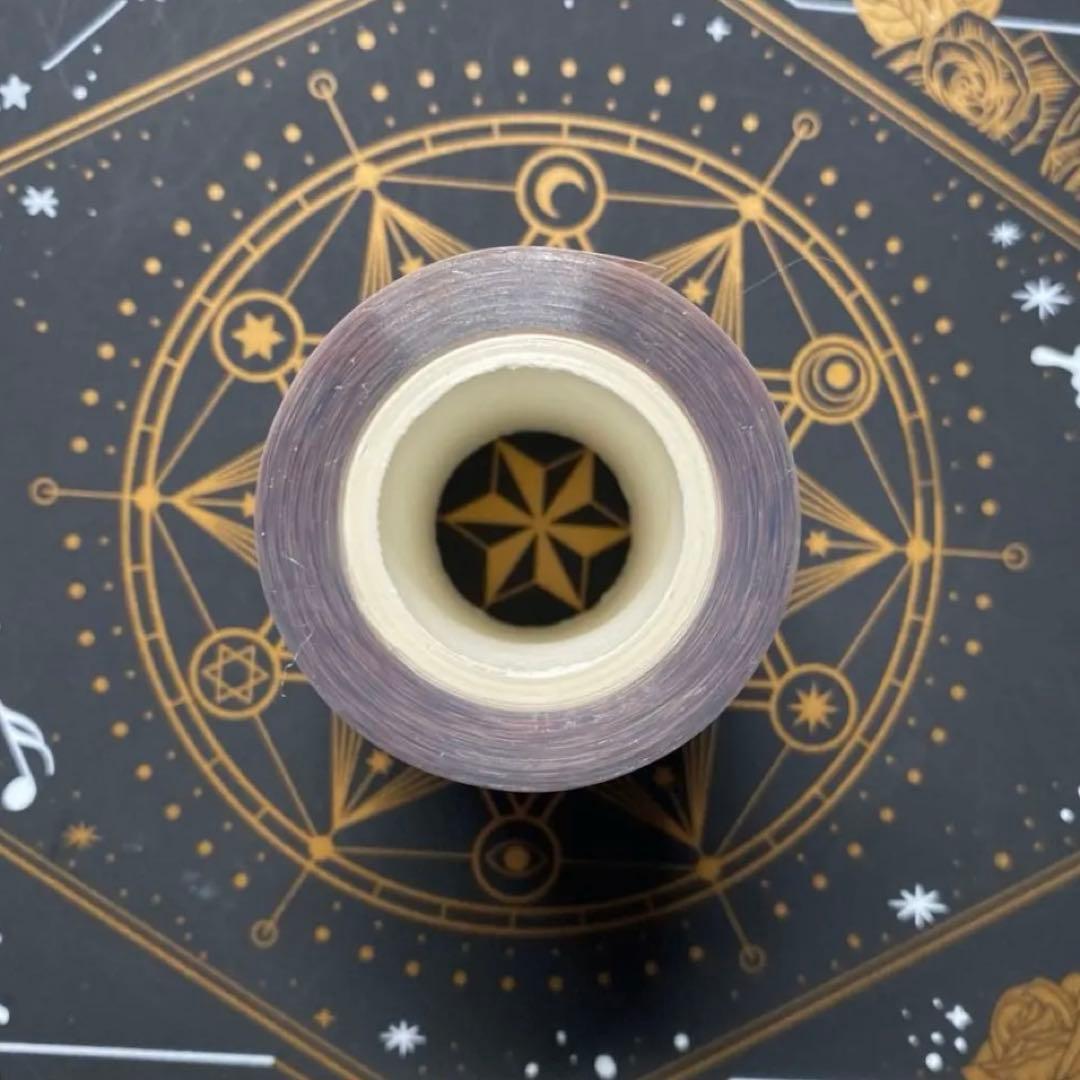 【9171】海外　中古巻貝殻光マスキングテープ　お花系ピンク　ブラウン　残量多め