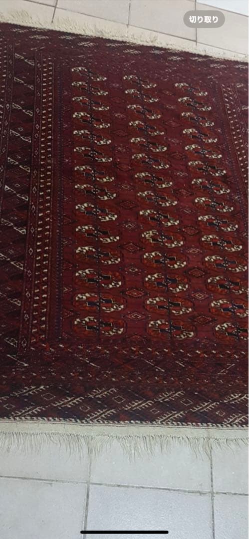 破格 ブハラ絨毯　 ブハラ Bukhara トルクメン絨毯 ヴィンデージ ラグ