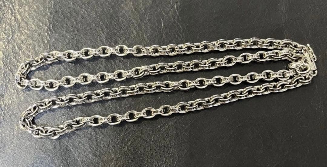 ダブルクロス ネックレス ペーパーチェーン60cm