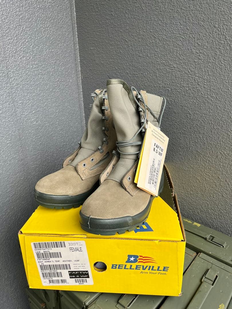 米軍放出新品Belleville コンバットブーツ8.5WF 実物