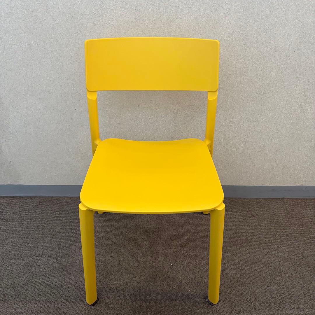 美品 希少 IKEA JANINGE チェア イエロー FRP 北欧　【ヤニンゲ