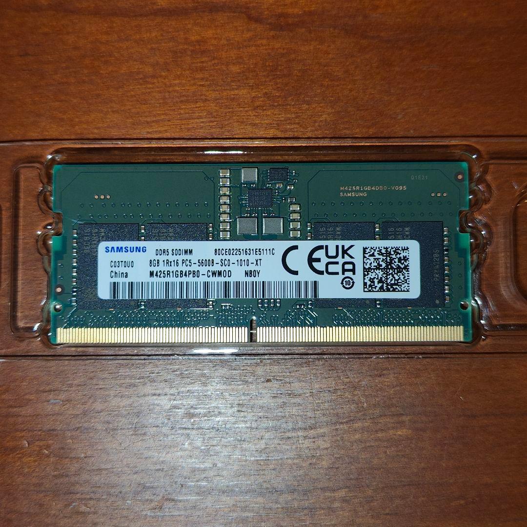 SAMSUNG DDR5 ノート用 8GB M425R1GB4PB0-CWM0D