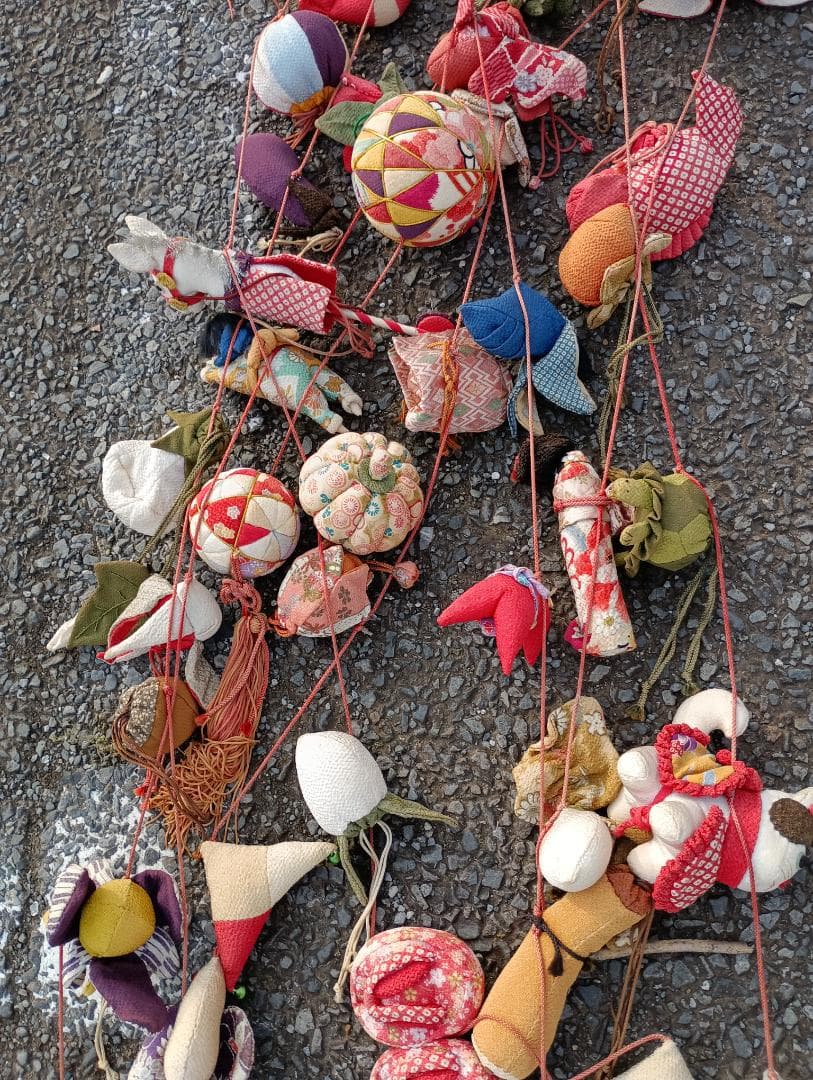 １７２２）吊るしびな　つるしびな　吊り雛 ちりめん　雛祭り　雛人形