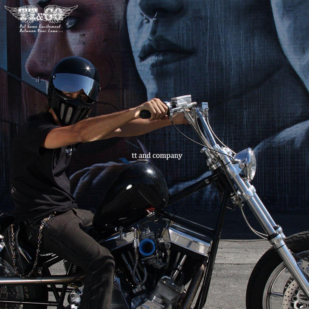 【廃盤•レア•美品】TT&CO.マッドマッスク マットブラック　別売りシールド付