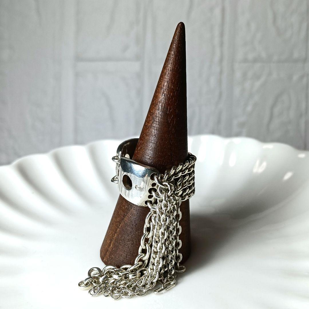 608 gunda ガンダ リング チェーンリング シルバー 保存袋付き