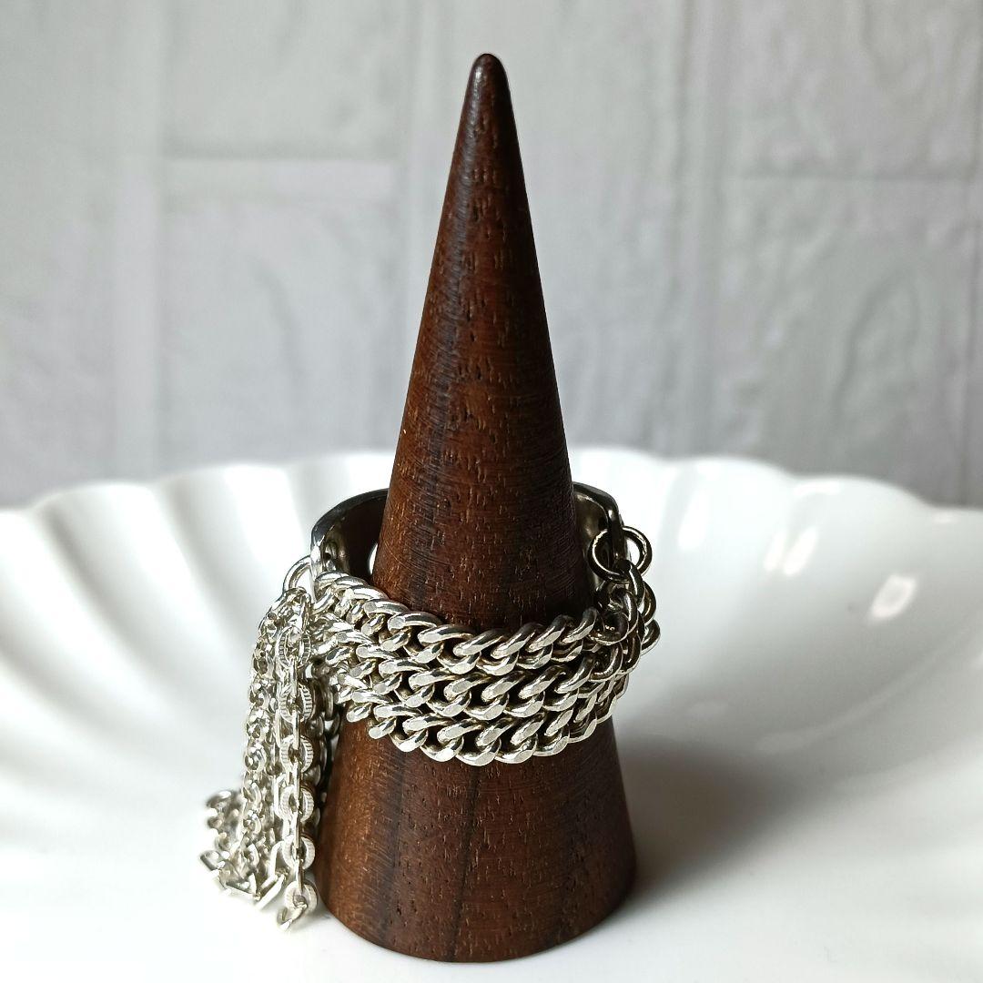 608 gunda ガンダ リング チェーンリング シルバー 保存袋付き