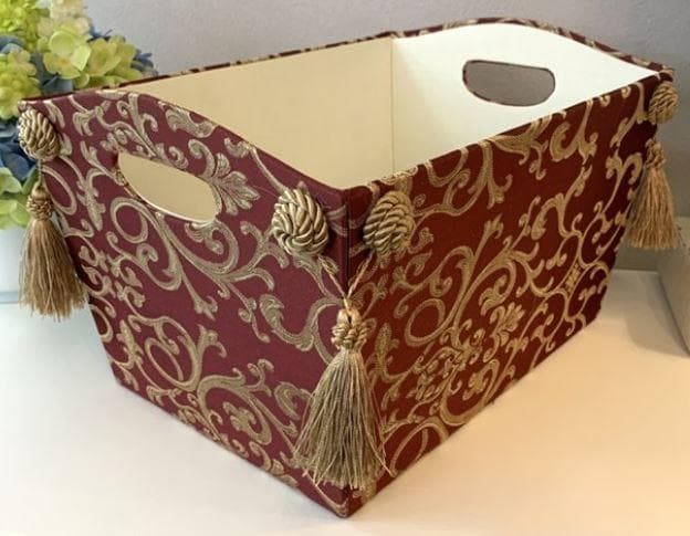 マガジンボックス 小物入れ ジェニファーテイラー タッセル 赤 33175MH