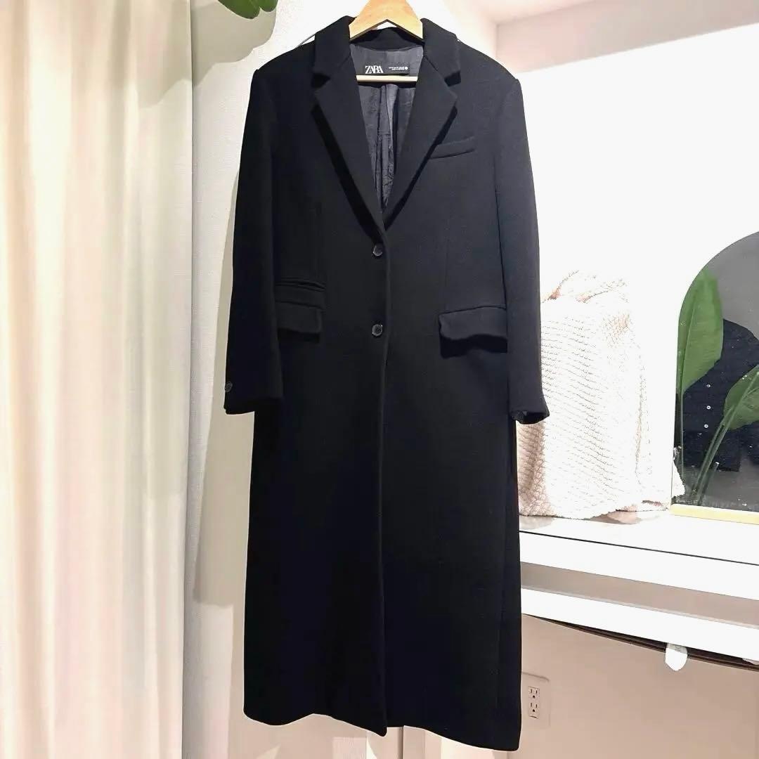 ZARA ウールチェスターロングコート美品