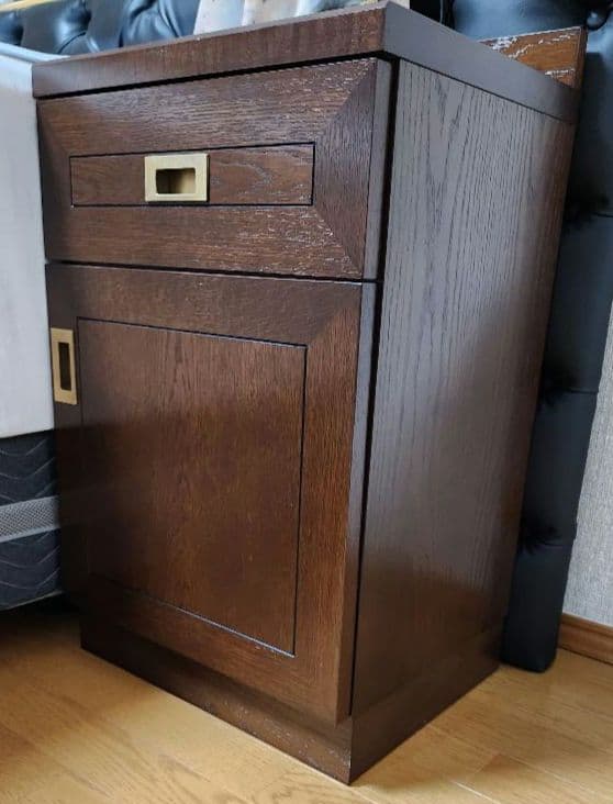 ① 木製 ナイトテーブル 特注 オーダー家具