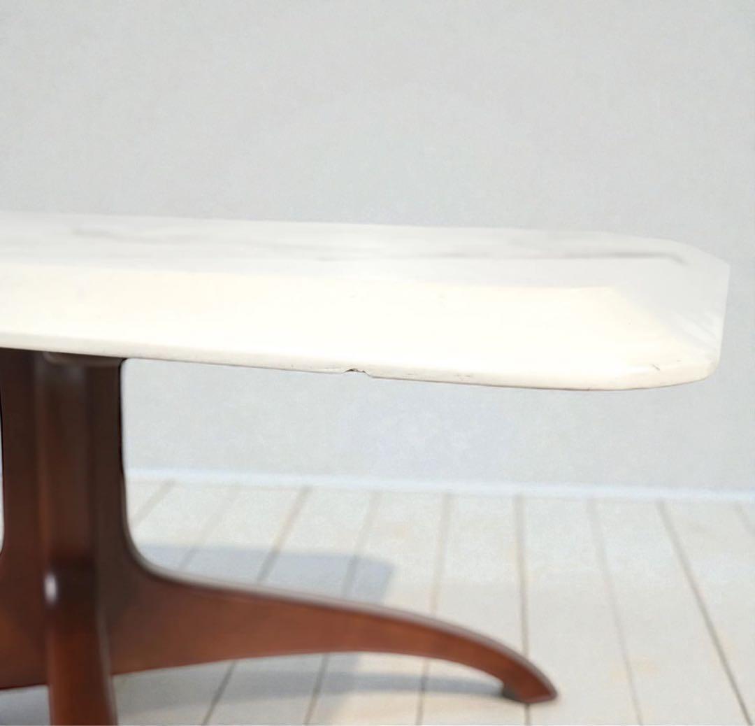 北欧ヴィンテージ 天然石天板 ローテーブル｜デンマーク ミッドセンチュリー