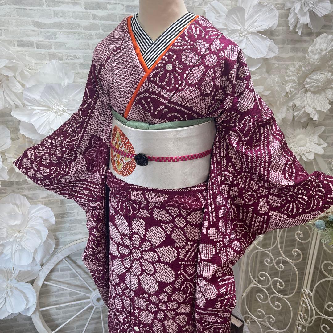 バターサンド大好き★絞り振袖★名古屋帯セット