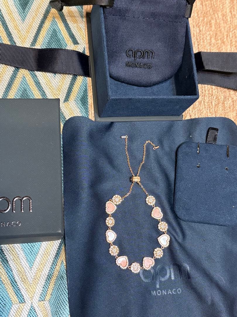 APM monaco ピンク マザーオブパール ブレスレット