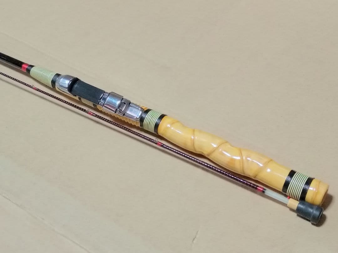 チヌ竿　筏竿　 手作り　布袋竹 ①