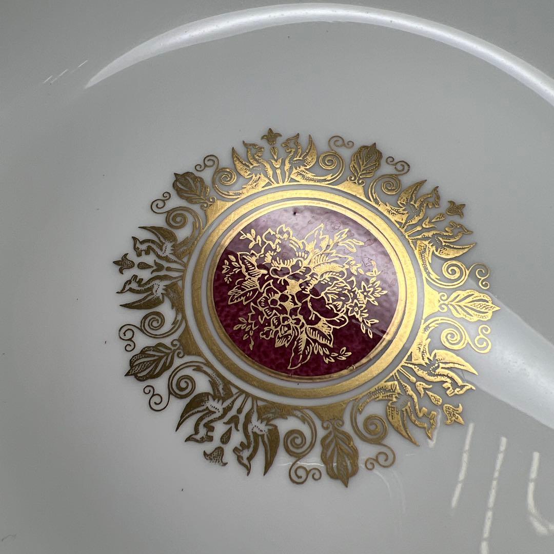 ウエッジウッド最高級シリーズ　コロンビアパウダールビー　スーププレート3枚