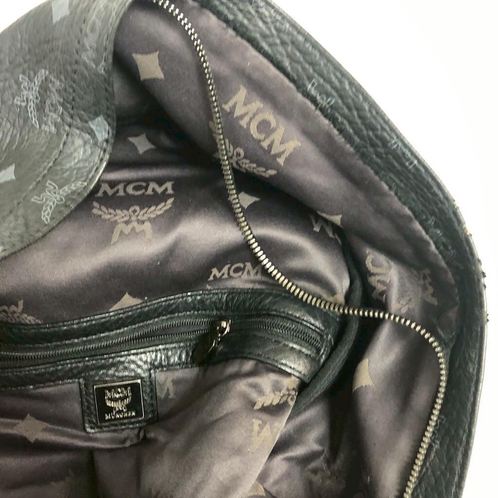 MCM エムシーエム ヴィセトス リュックサック バックパック レザー ブラック