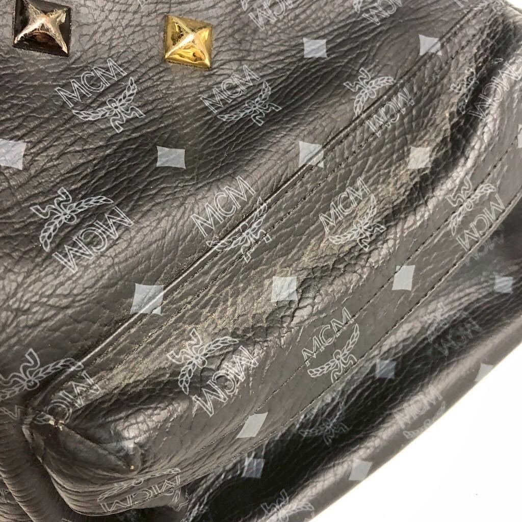 MCM エムシーエム ヴィセトス リュックサック バックパック レザー ブラック