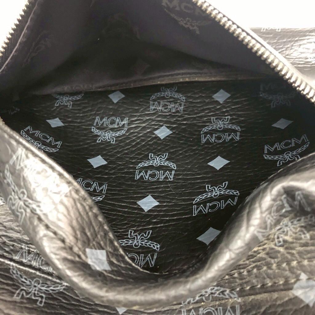 MCM エムシーエム ヴィセトス リュックサック バックパック レザー ブラック