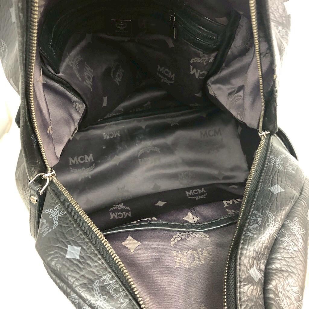 MCM エムシーエム ヴィセトス リュックサック バックパック レザー ブラック
