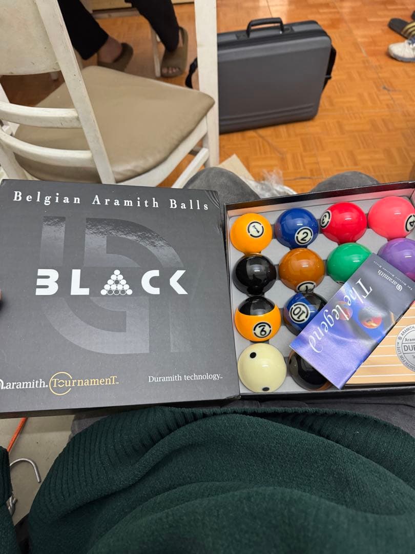 Belgian Aramith Balls Black ビリヤードボールセット