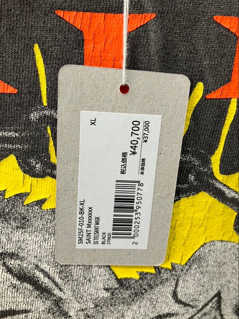 トップス SAINT Mxxxxxx SS TEE/SAINT MASK/BLACK