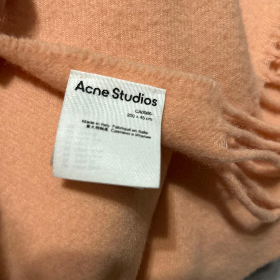 AcneStudios アクネスゥディオズ　ピンクタグ　マフラー
