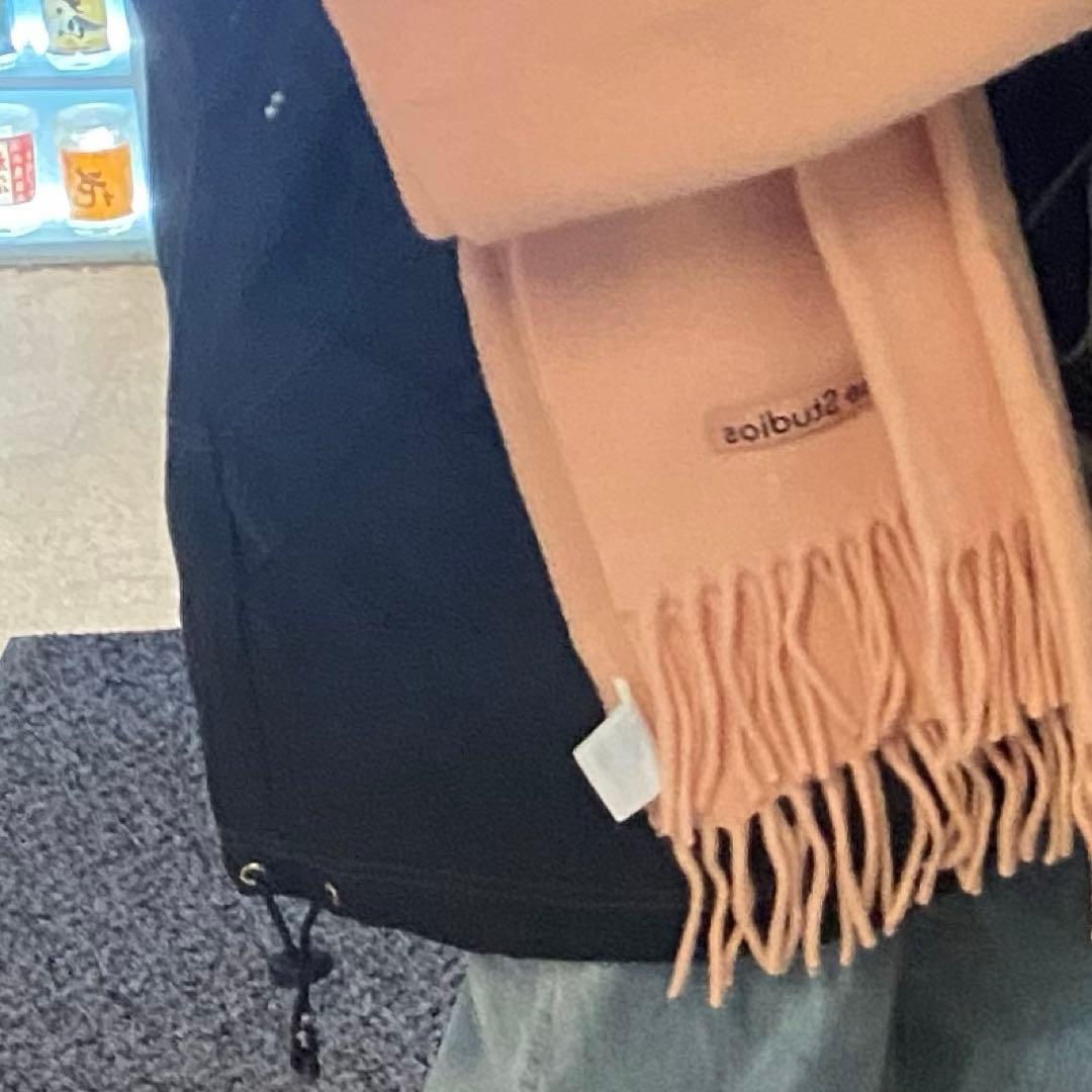AcneStudios アクネスゥディオズ　ピンクタグ　マフラー