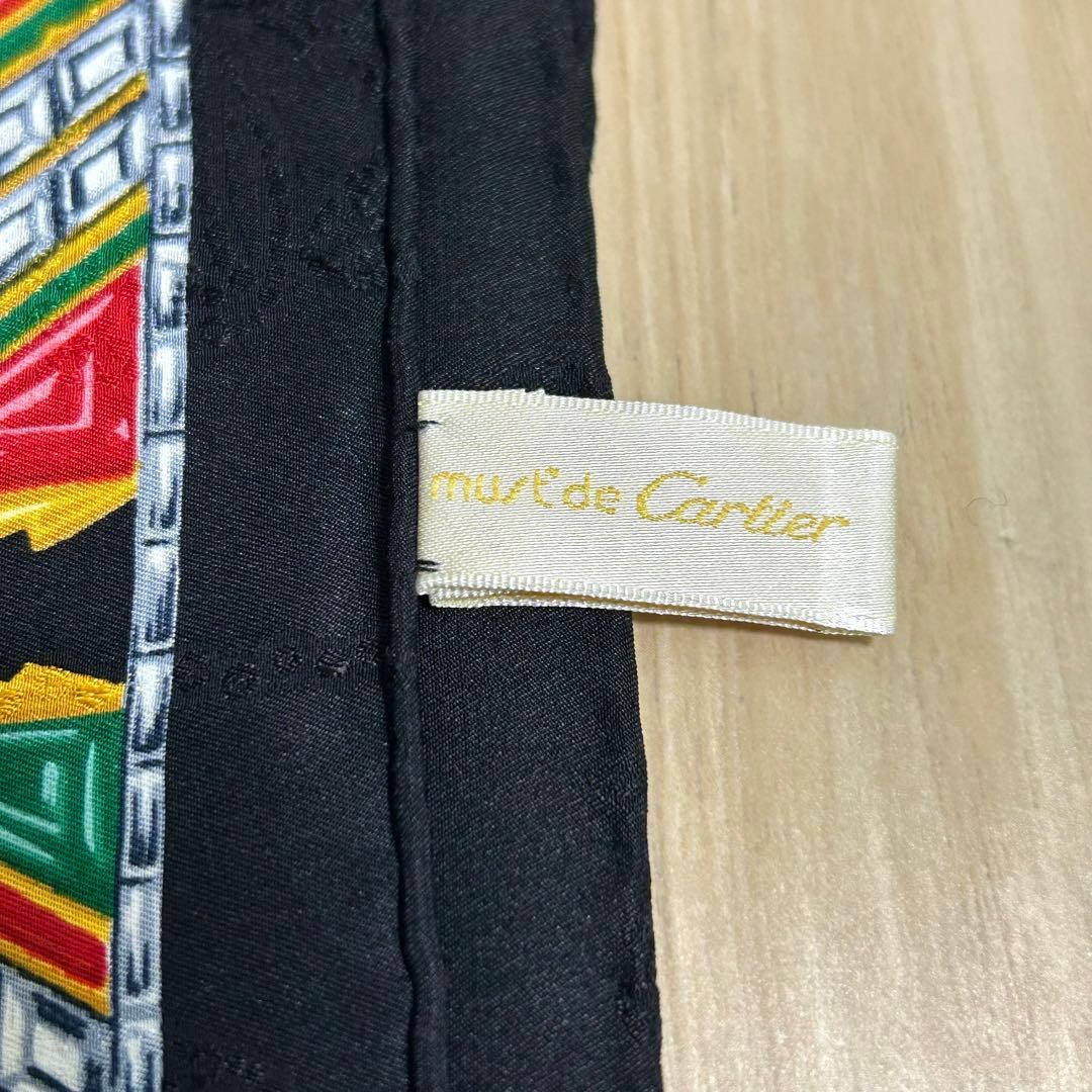 Cartier カルティエ シルクスカーフ 宝石 フラミンゴ柄
