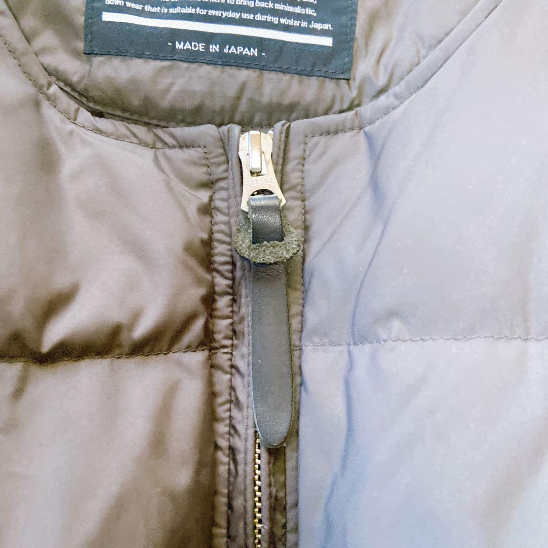 The Loft Labo ロフトラボ　ノーカラーダウンジャケット　チャコール