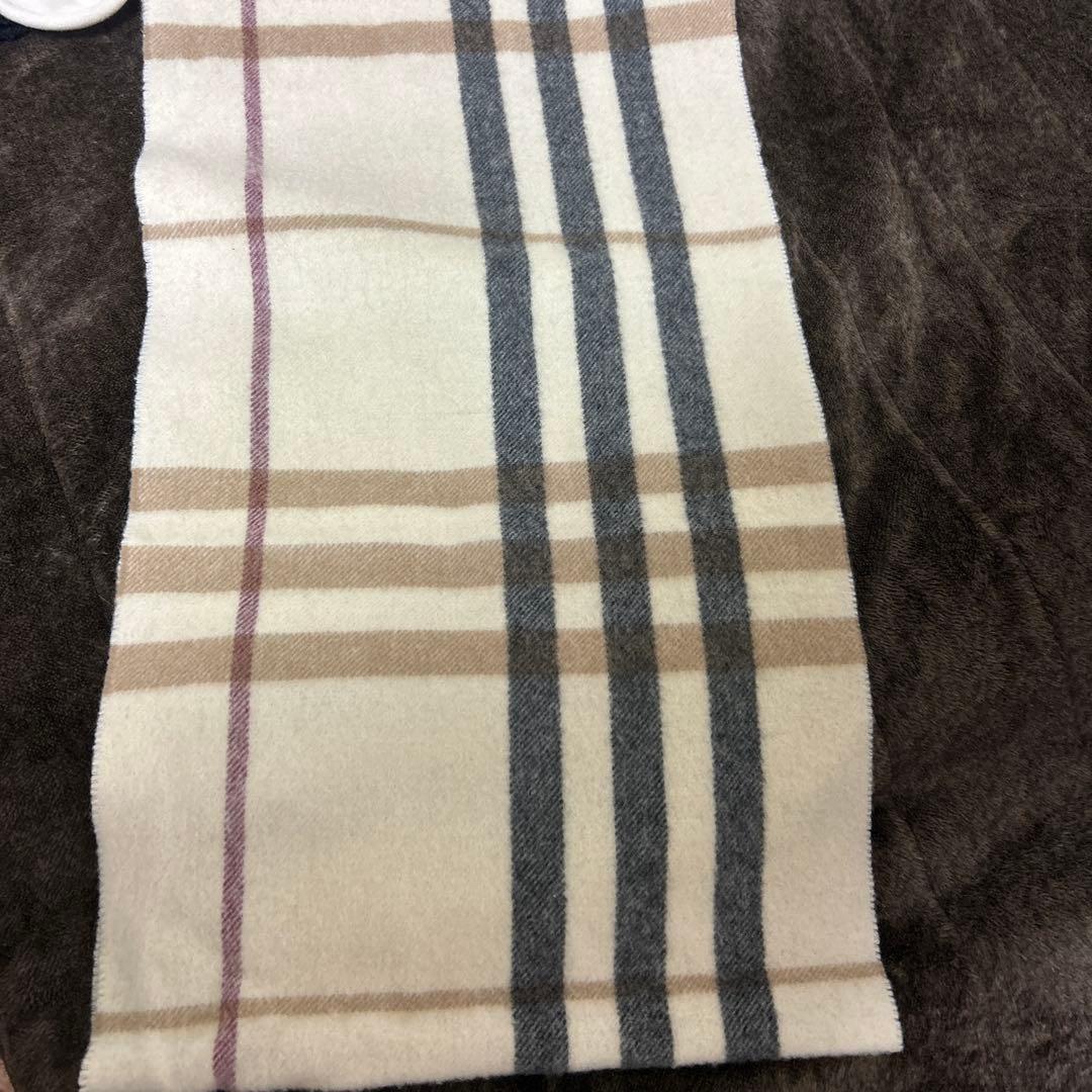 BURBERRY カシミヤ ストライプ マフラー