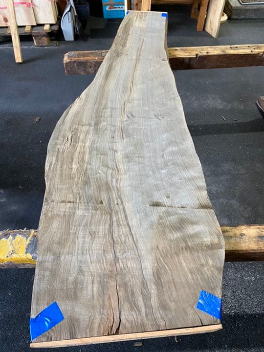 [即購入OK] 鳥海山神代杉　耳付き一枚板　新品未使用　DIY素材　無垢材　土埋