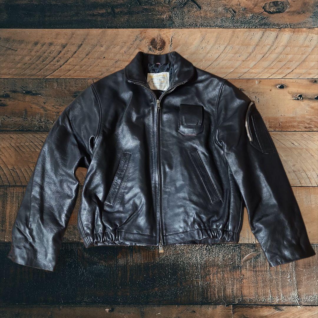 フランス軍 FRENCH BOMBER JACK 本革レザージャケット 短丈