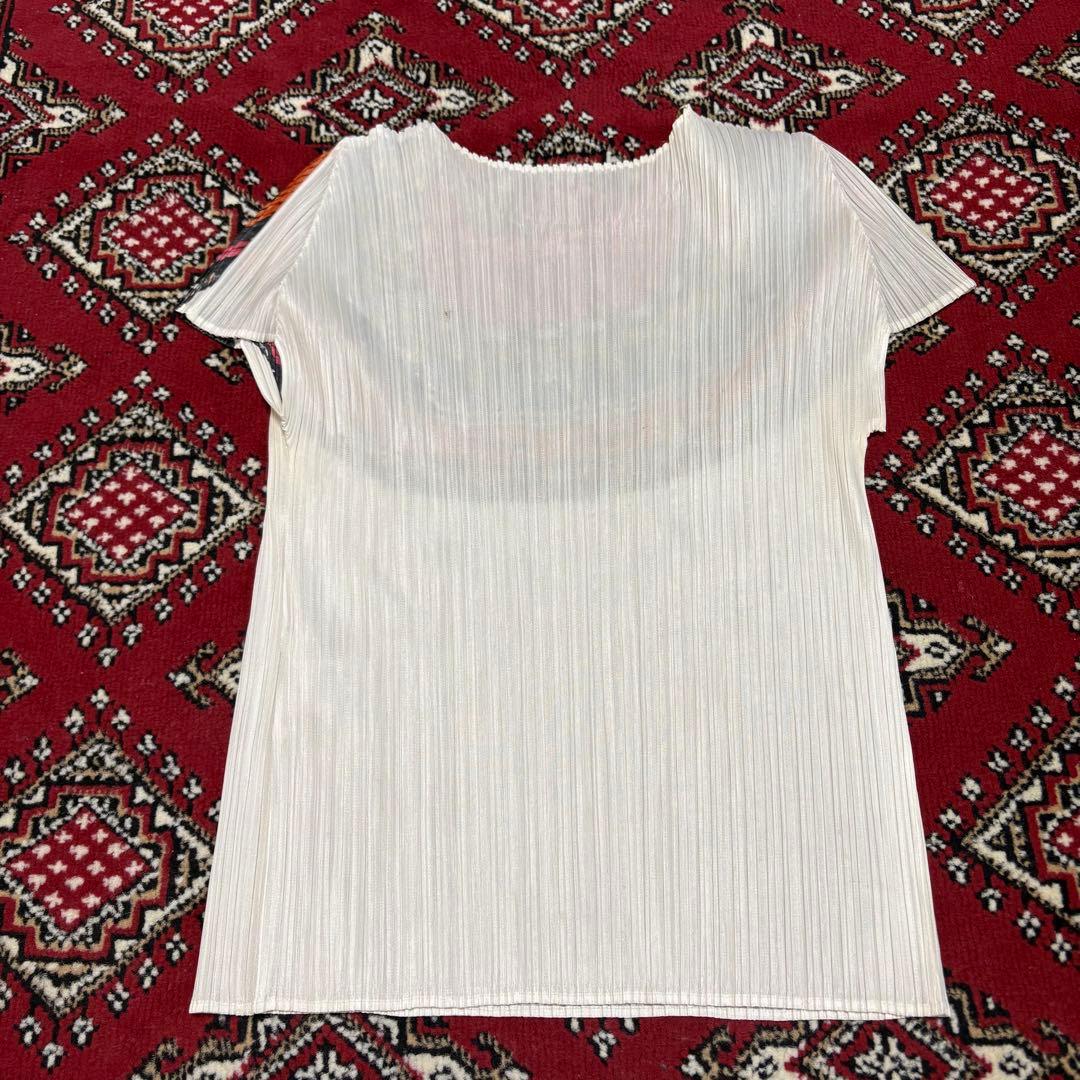 希少 プリーツプリーズ イッセイミヤケ 半袖シャツ 総柄 デザイン 3 Lサイズ