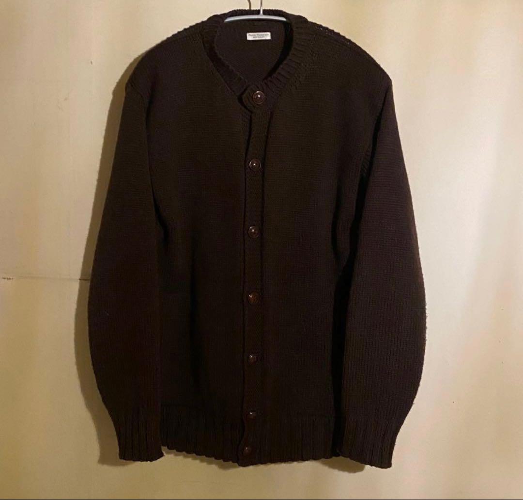 トップス PHIGVEL MIL CREWNECK CARDY VINTAGE BROWN