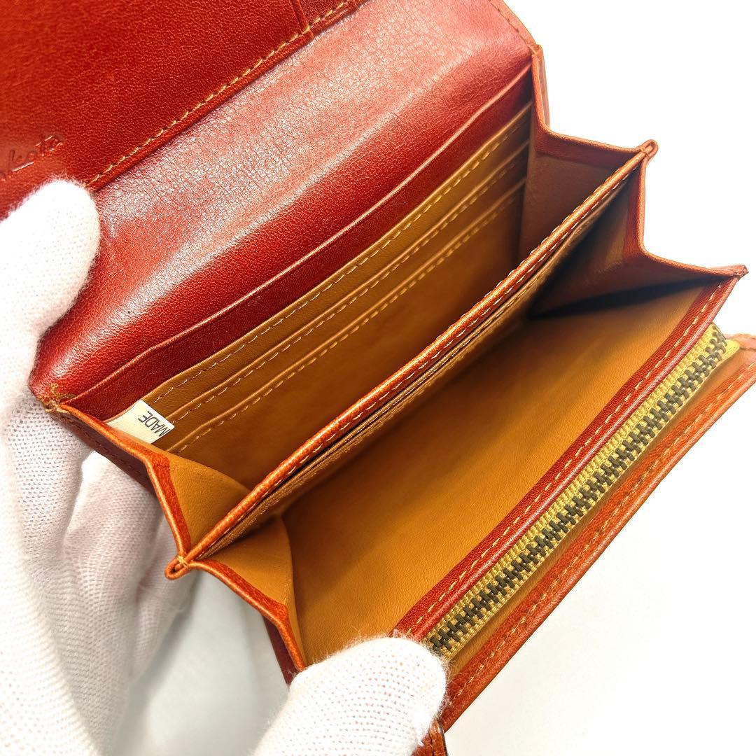 【美品】DAKOTA ダコタ リードクラシック2 二つ折り財布 茶色