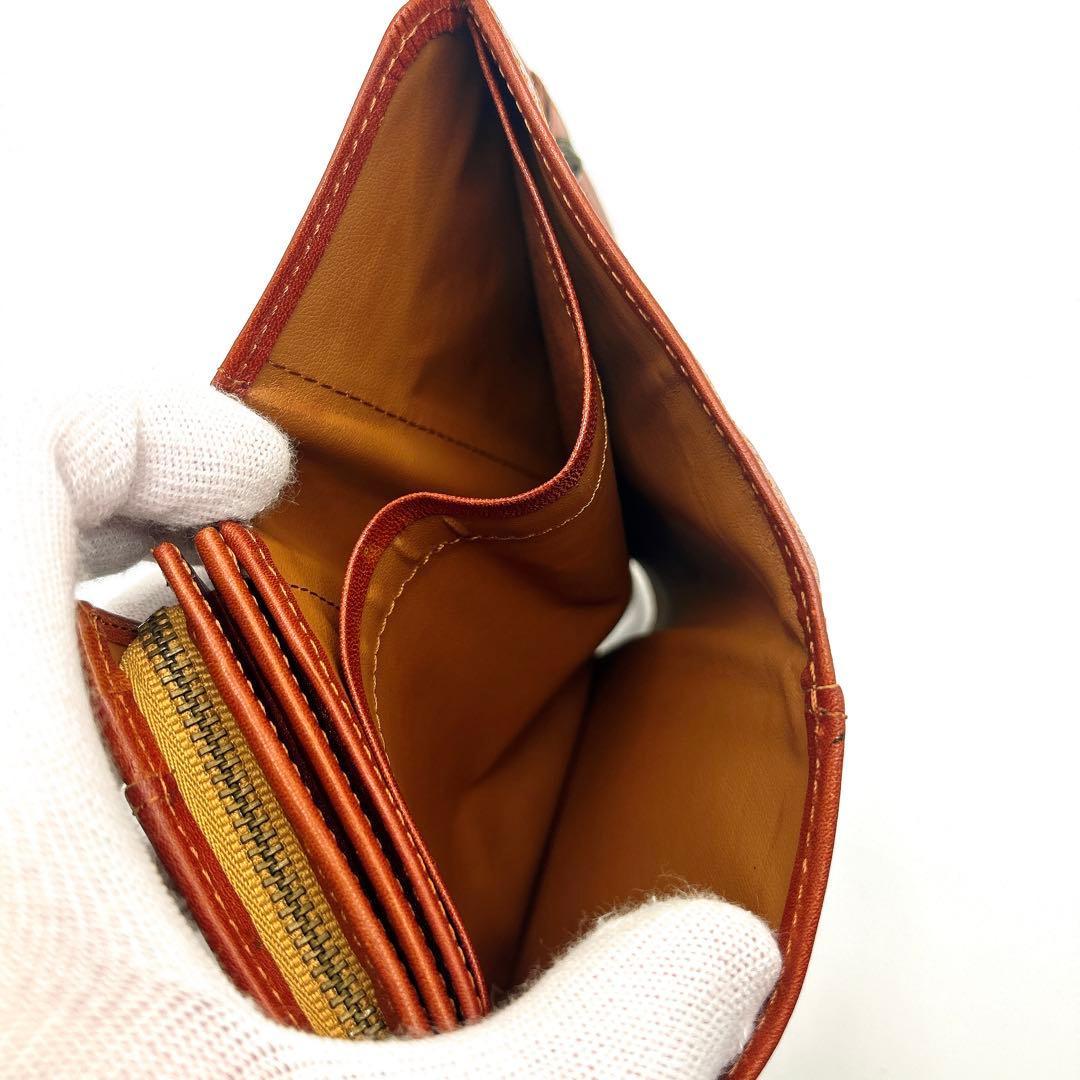 【美品】DAKOTA ダコタ リードクラシック2 二つ折り財布 茶色