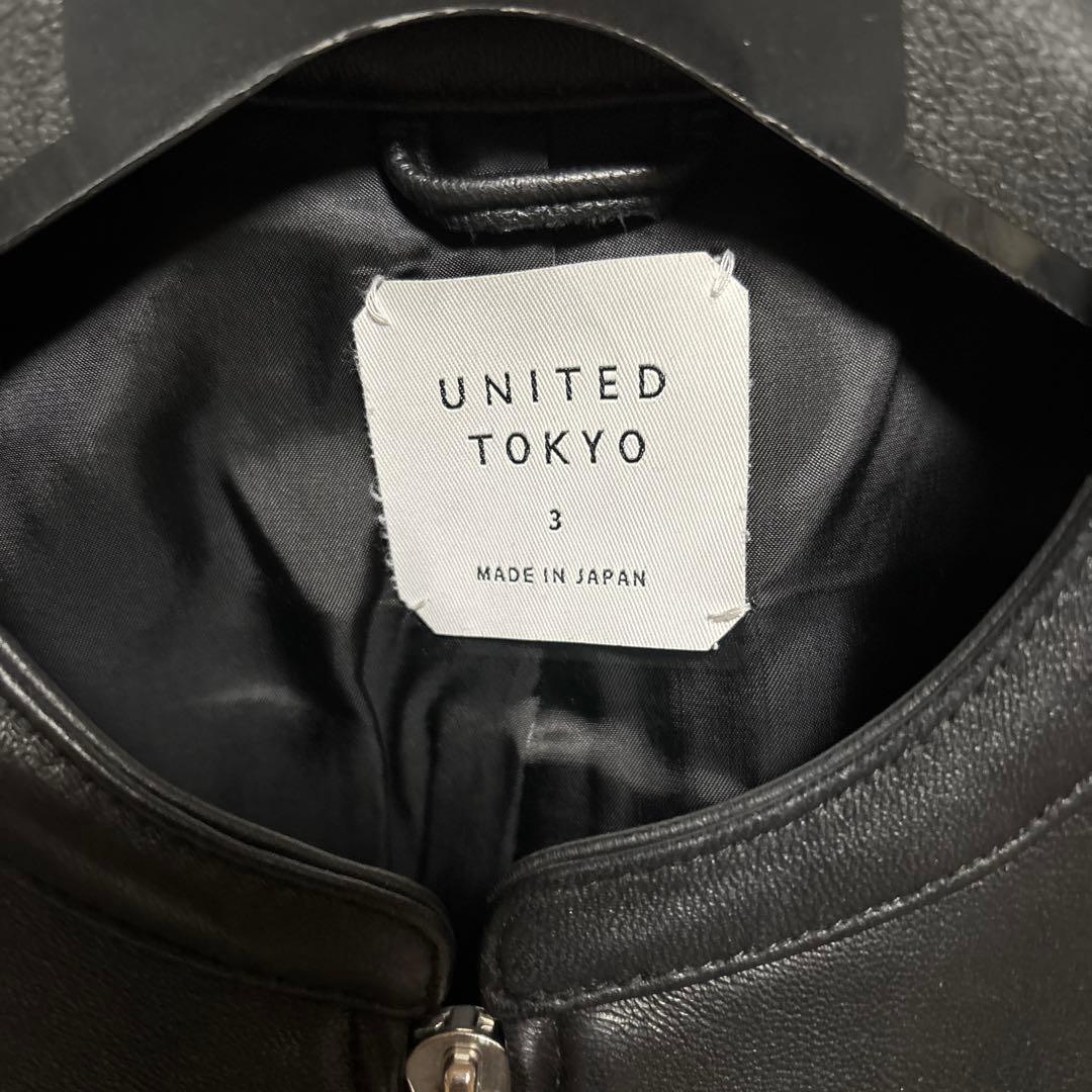 UNITED TOKYO シングルライダース サイズ　3 美品