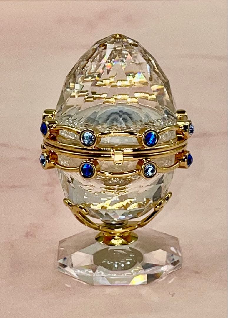 スワロフスキー　エッグアートジュエリーボックス