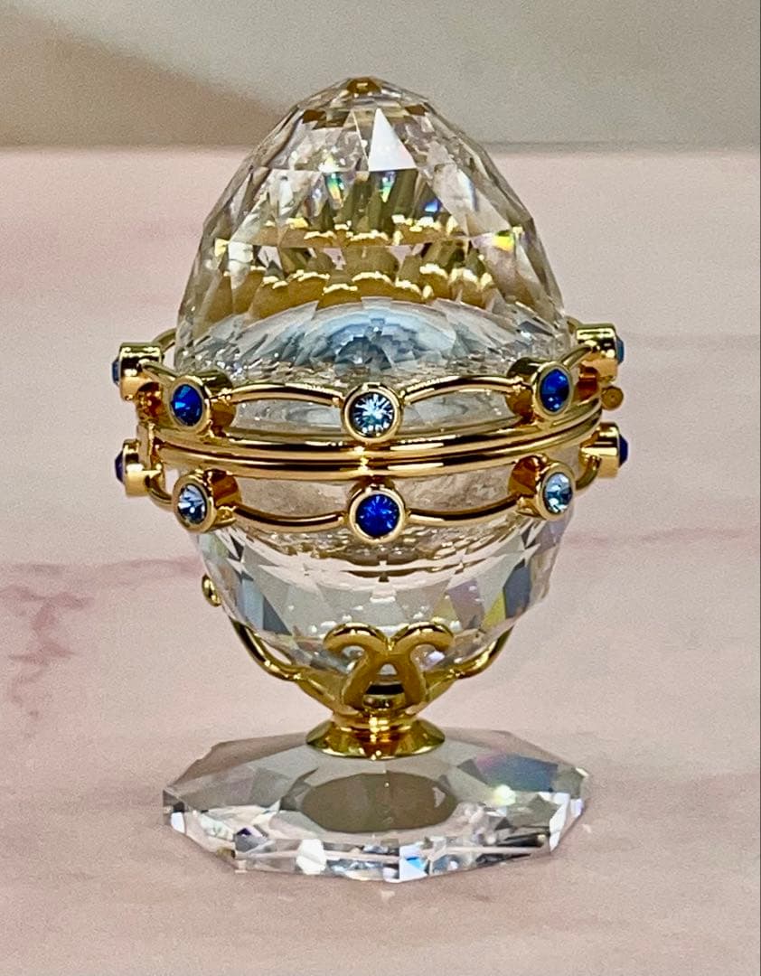 スワロフスキー　エッグアートジュエリーボックス