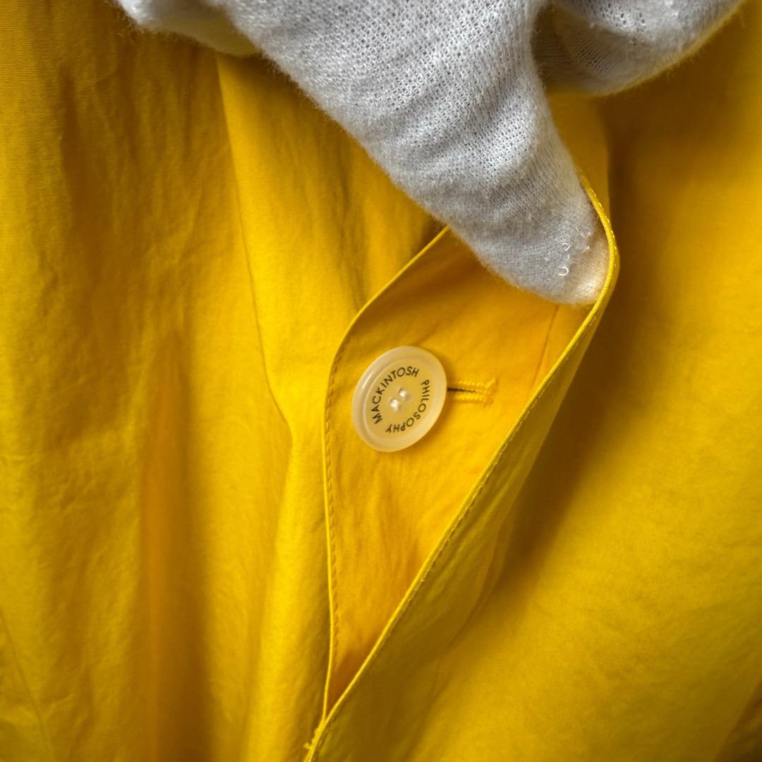 Mackintosh マッキントッシュ フィロソフィー ステンカラーコート黄 M