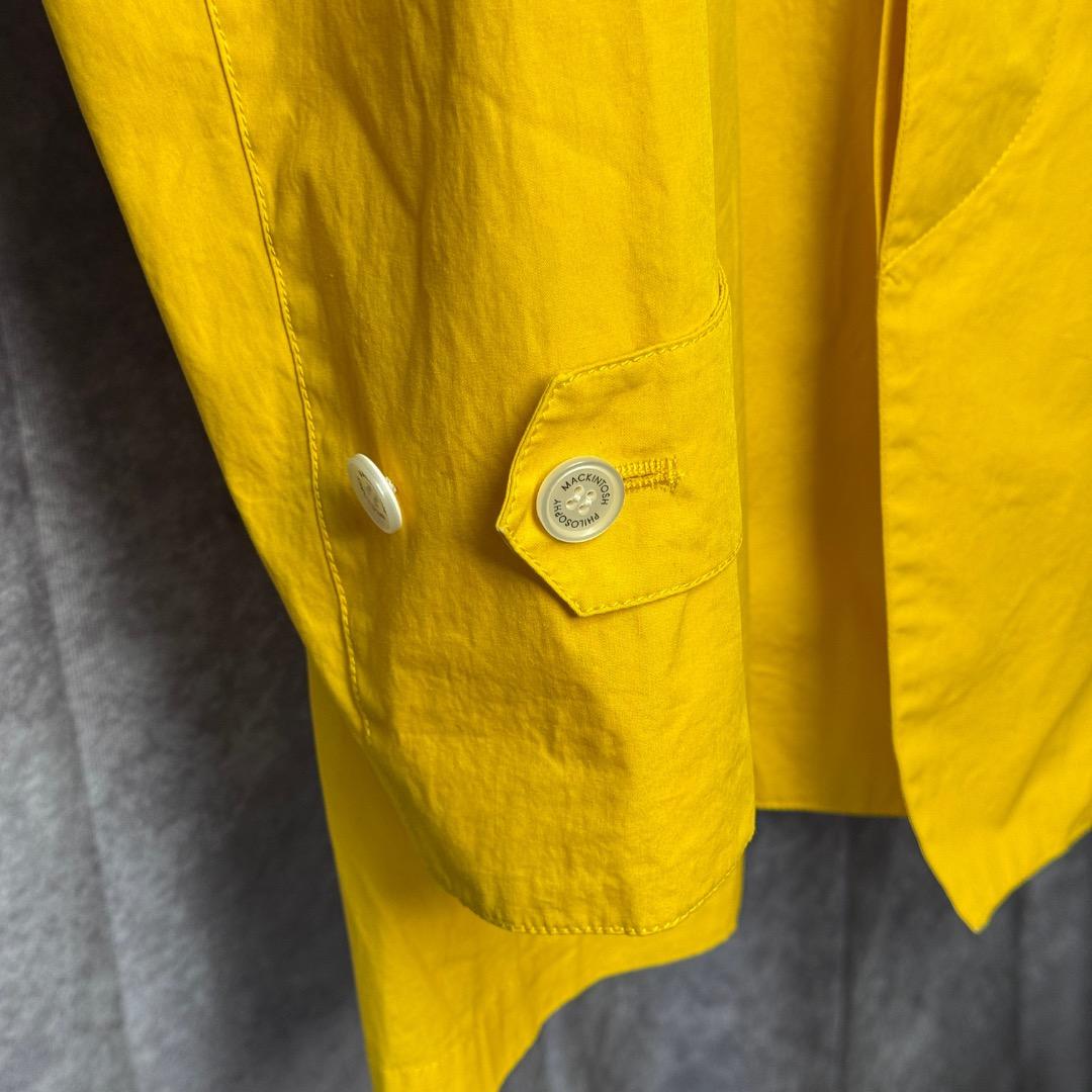 Mackintosh マッキントッシュ フィロソフィー ステンカラーコート黄 M