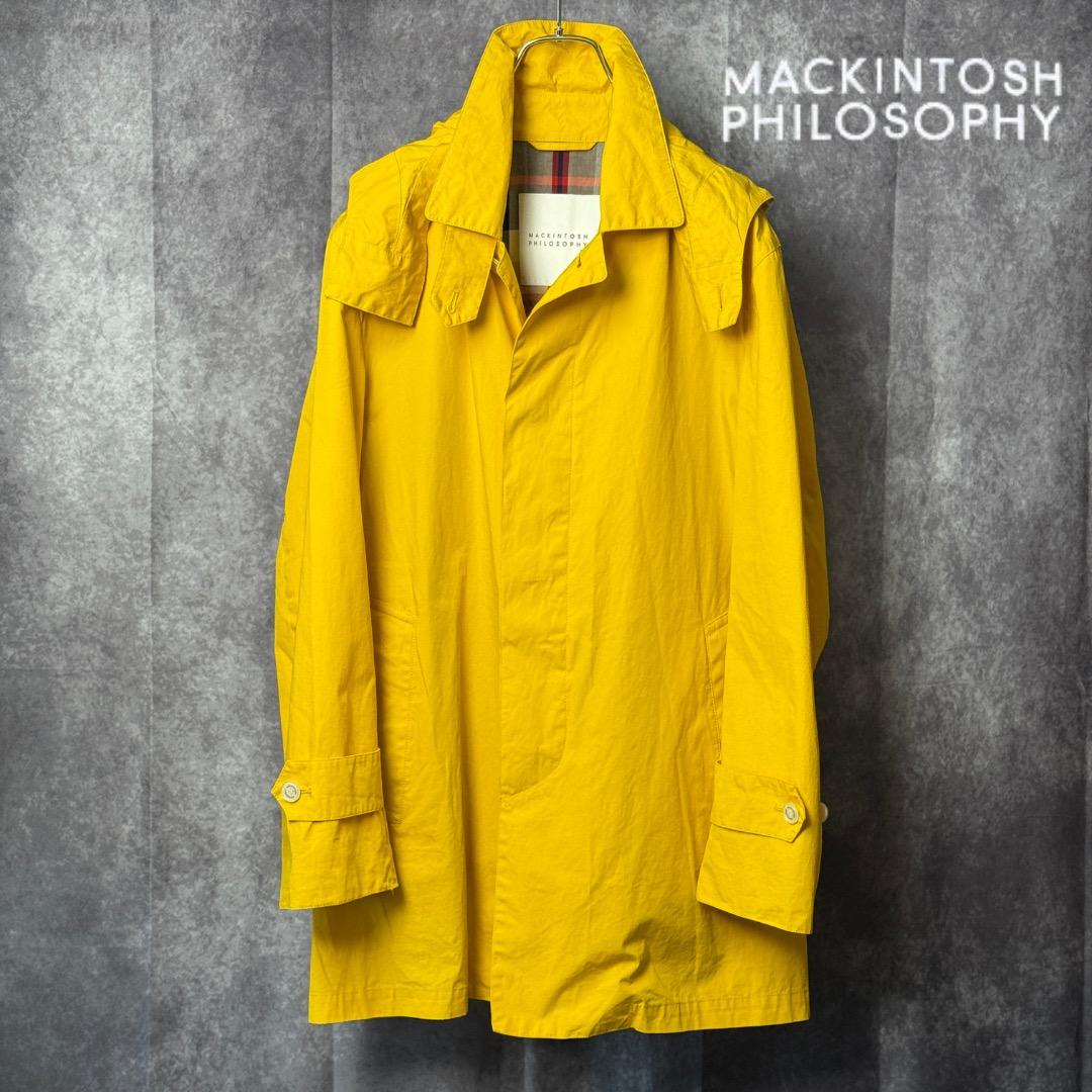 Mackintosh マッキントッシュ フィロソフィー ステンカラーコート黄 M