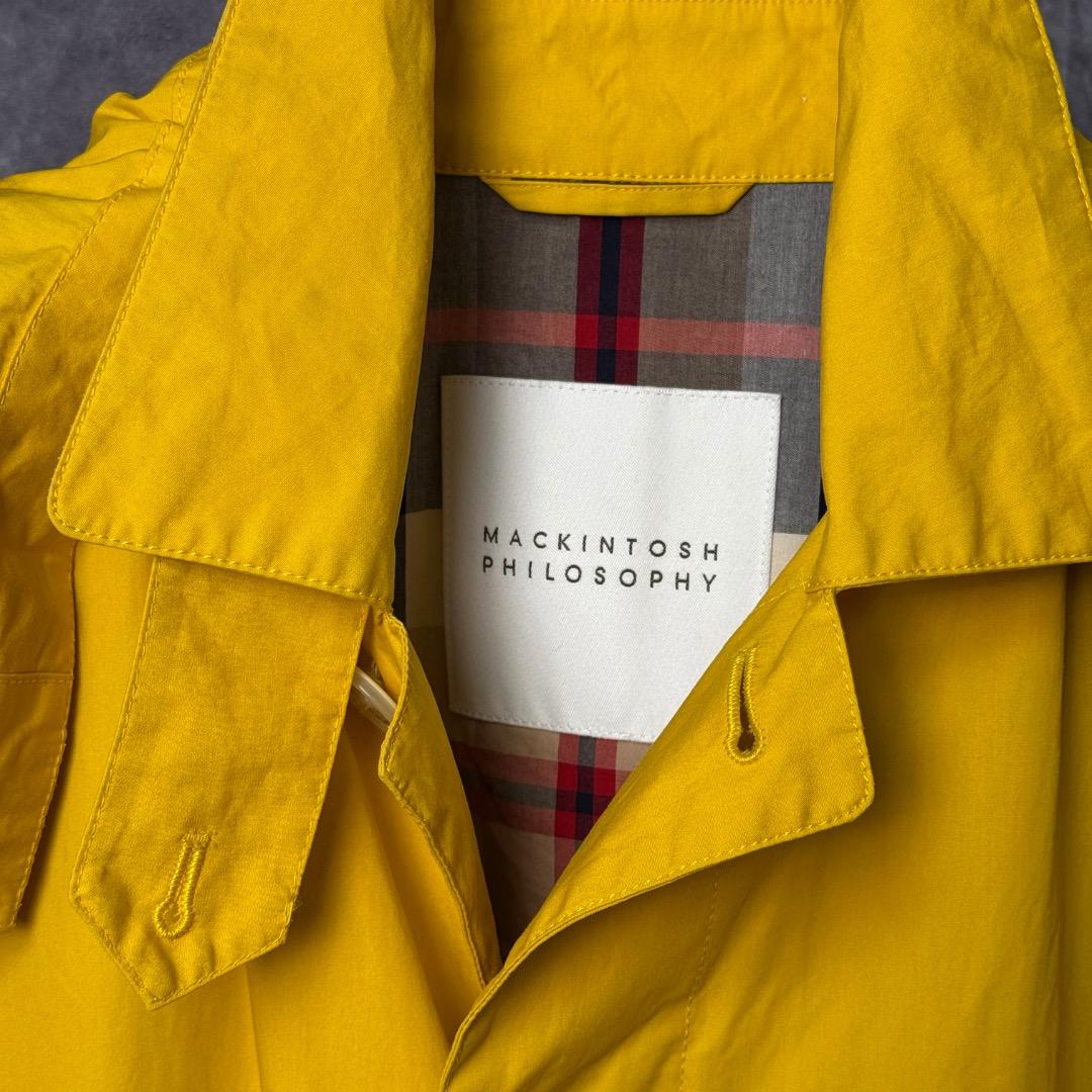 Mackintosh マッキントッシュ フィロソフィー ステンカラーコート黄 M