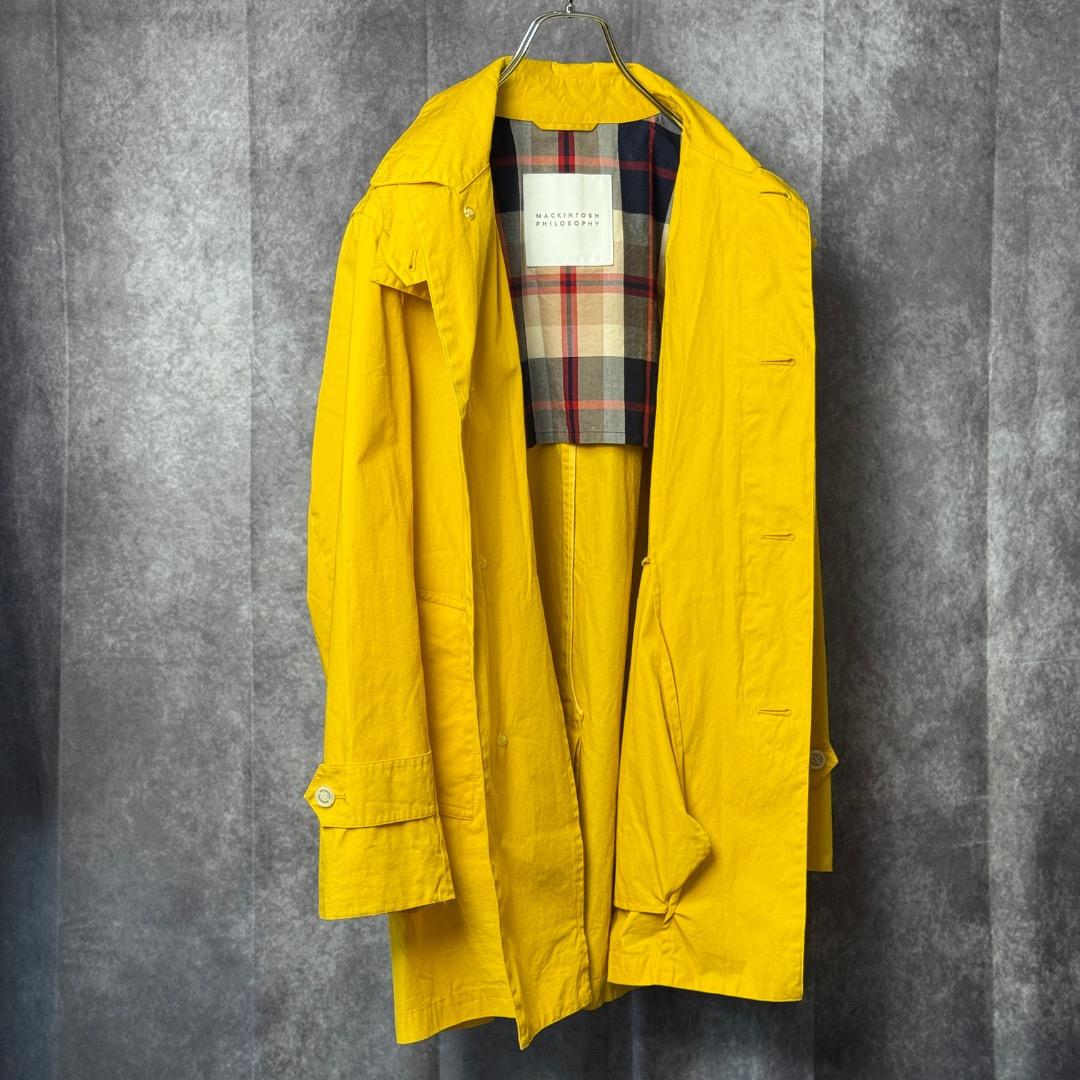 Mackintosh マッキントッシュ フィロソフィー ステンカラーコート黄 M