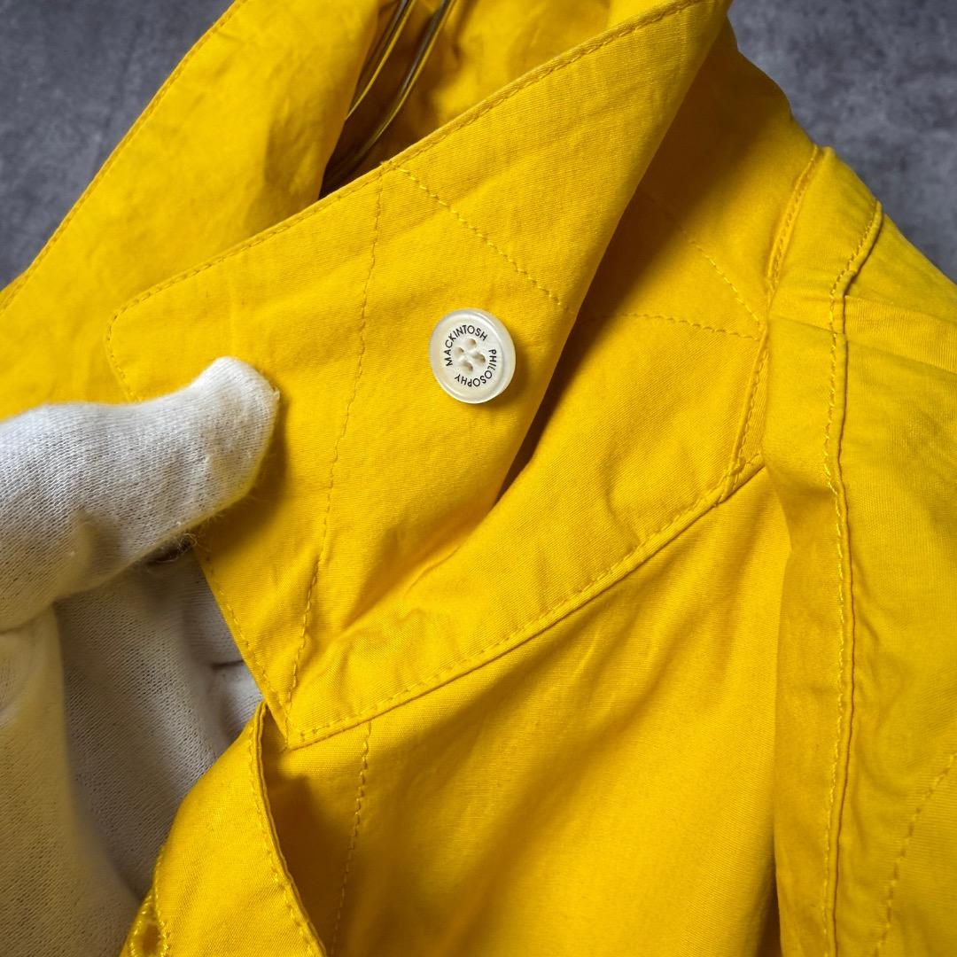 Mackintosh マッキントッシュ フィロソフィー ステンカラーコート黄 M
