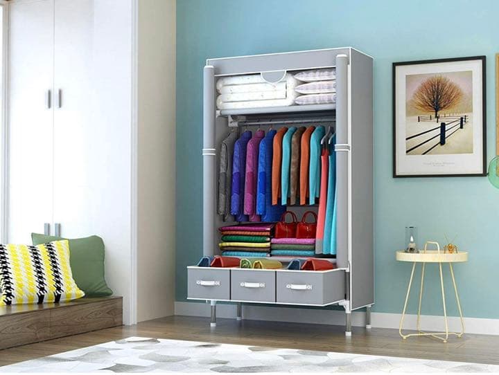 【新品未使用】洋服ダンス メタルラック ハンガーラック大容量